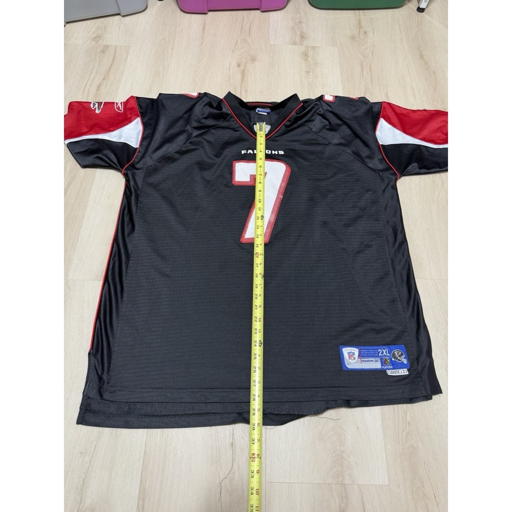 Reebok Atlanta Falcons Men's 2XL Mike Vick #7 Football Jersey NFL Mesh Black - Picture 2 of 7